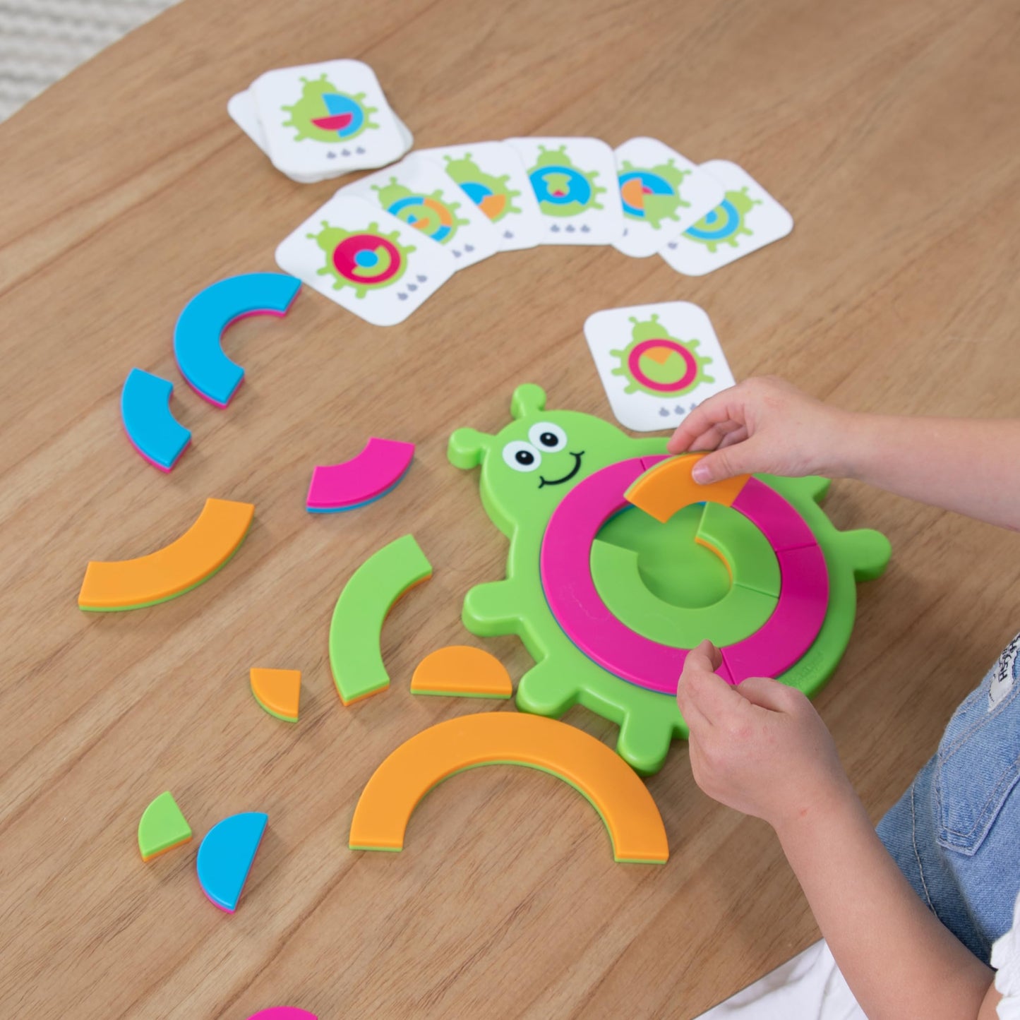 Fat Brain Toys Bugzzle Brainteasers - A Match the Picture Fraction Learning Puzzle Bug! for Ages 3 to 4
