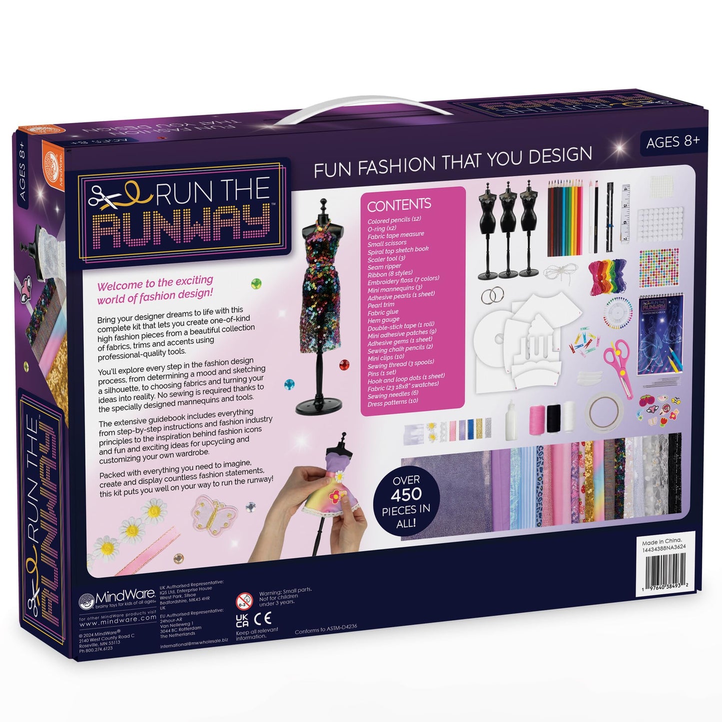 MindWare Run The Runway Fashion Design Kit for 8 Year Olds and Up