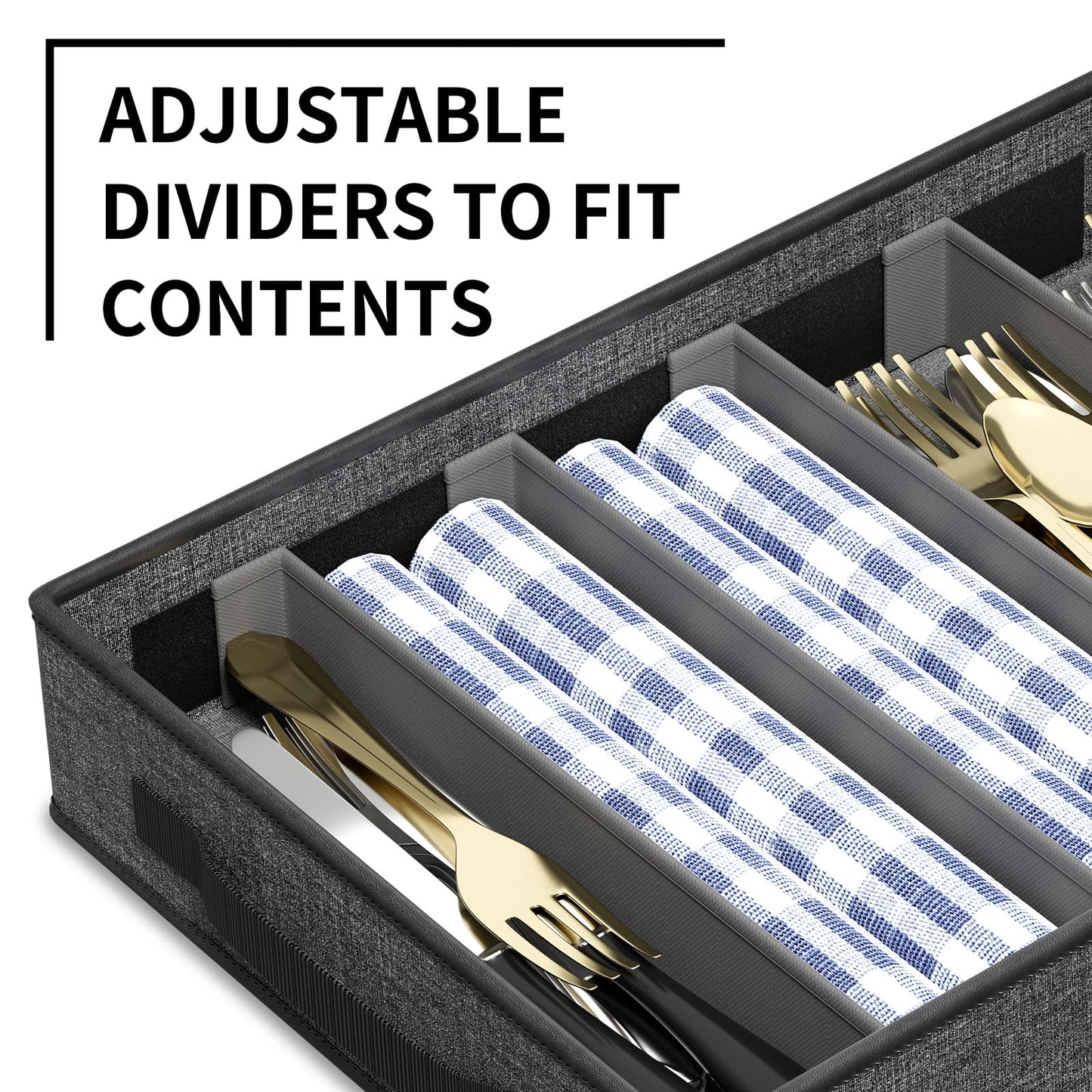 Aokeyee 6-Piece China Storage Containers Set, Hard Shell Moving Boxes for Dishes, Plates, Mugs & Flatware – Dinnerware Organizer with Soft Dividers, Sturdy Handles & Zippers, Grey