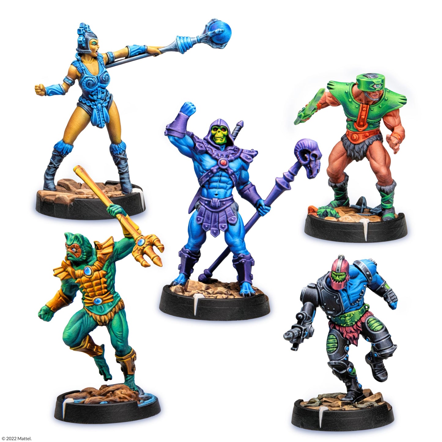 Masters of The Universe Battleground Starter Set - 2-Player Tabletop RPG Board Game - Includes 10 Miniatures of Real Motu Characters Like He-Man and Skeletor - Ages 14 Years + - from Archon Studio