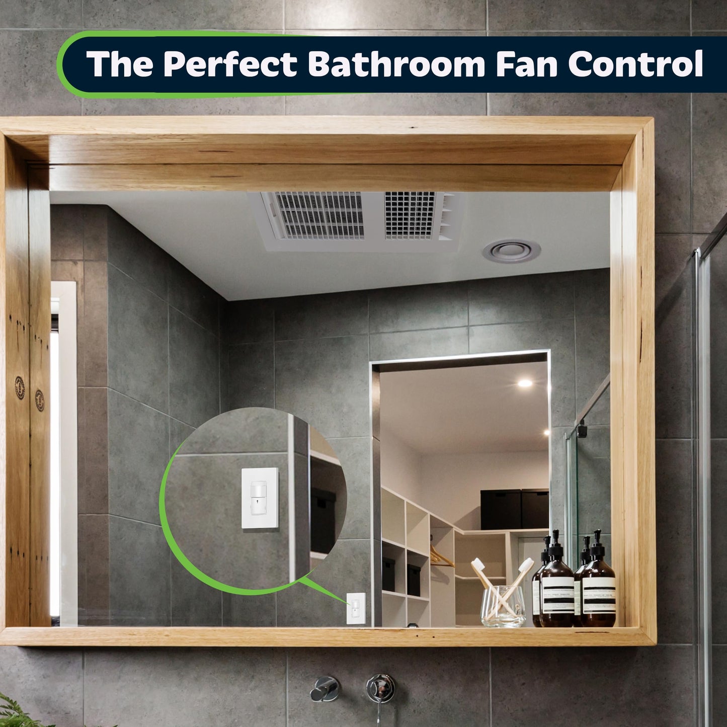 TOPGREENER PIR Motion Sensor Light Switch, Occupancy & Vacancy Motion Sensor Switch, Operable Without Ground Wire, No Neutral Wire, Single Pole, TDOS5-HL-W-6PCS, White