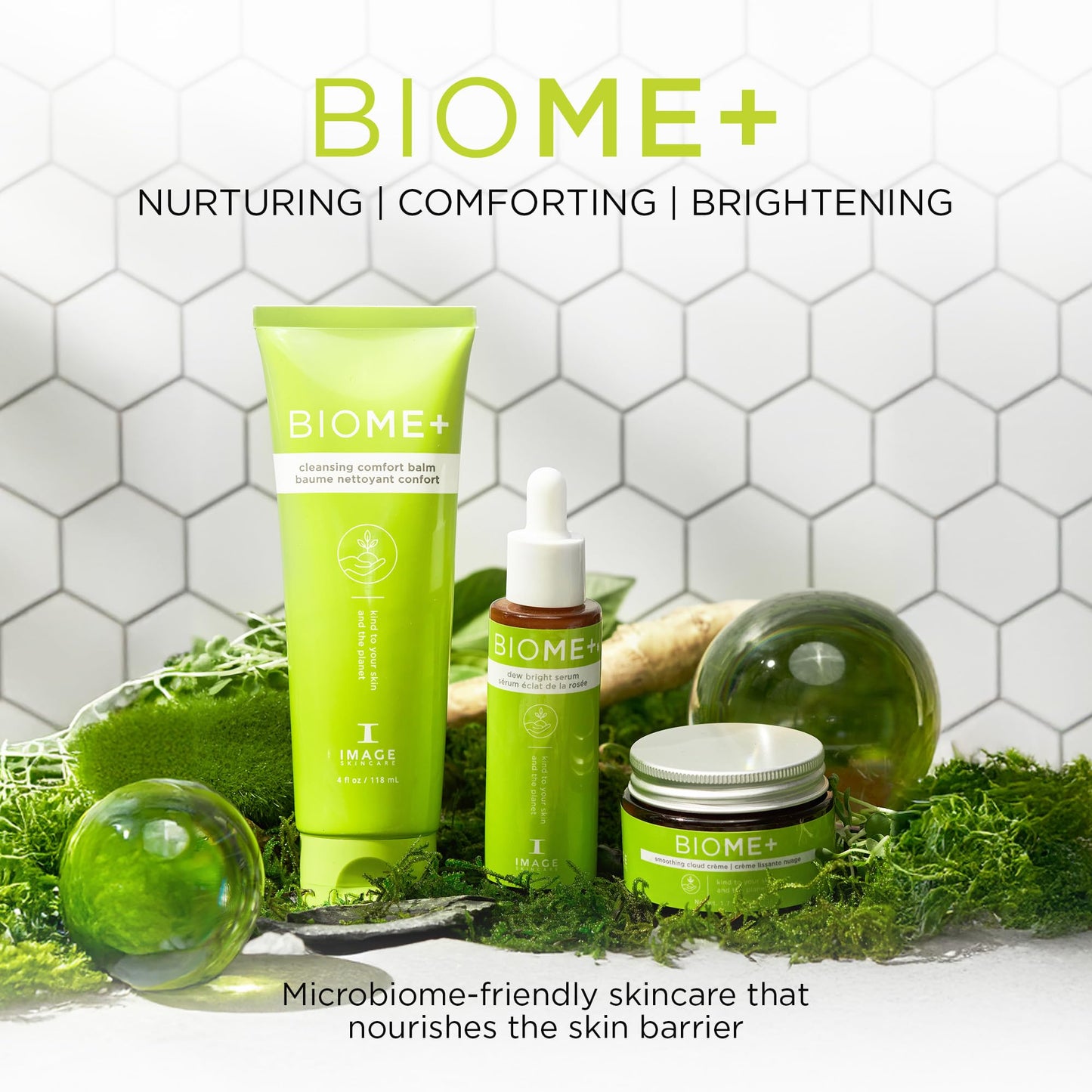 IMAGE Skincare, Discovery size BIOME+ Smoothing Cloud Crème, Microbiome Friendly Face Cream, Supports Skin Moisture Barrier, 1 oz