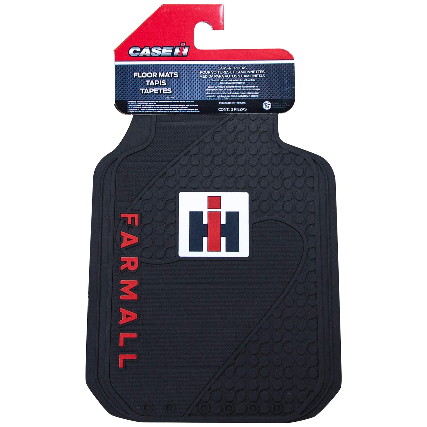 Plasticolor 001461R01 IH International Harvester Farmall Universal Fit Car Truck SUV Front Floor Mats Pair