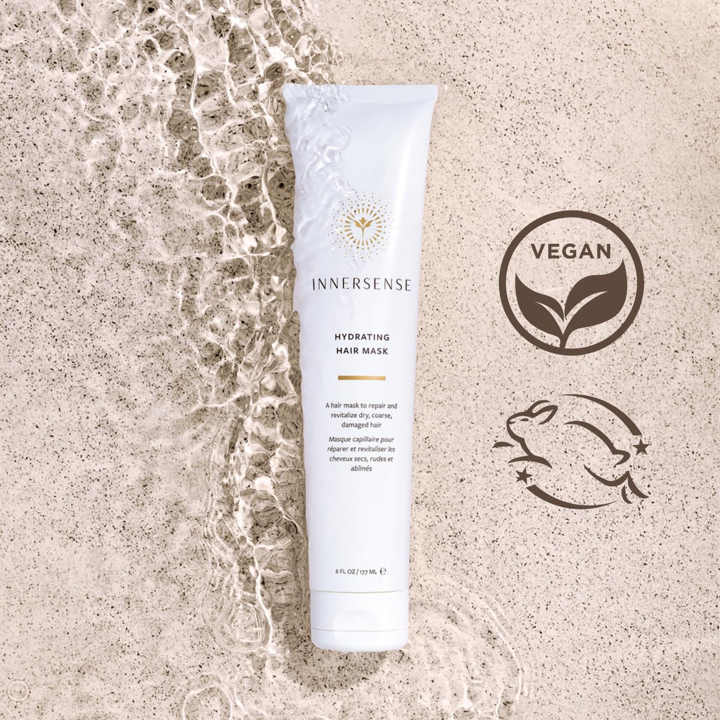 INNERSENSE Organic Beauty - Natural Hydrating Hair Mask | Non-Toxic, Cruelty-Free, Clean Haircare (6oz)