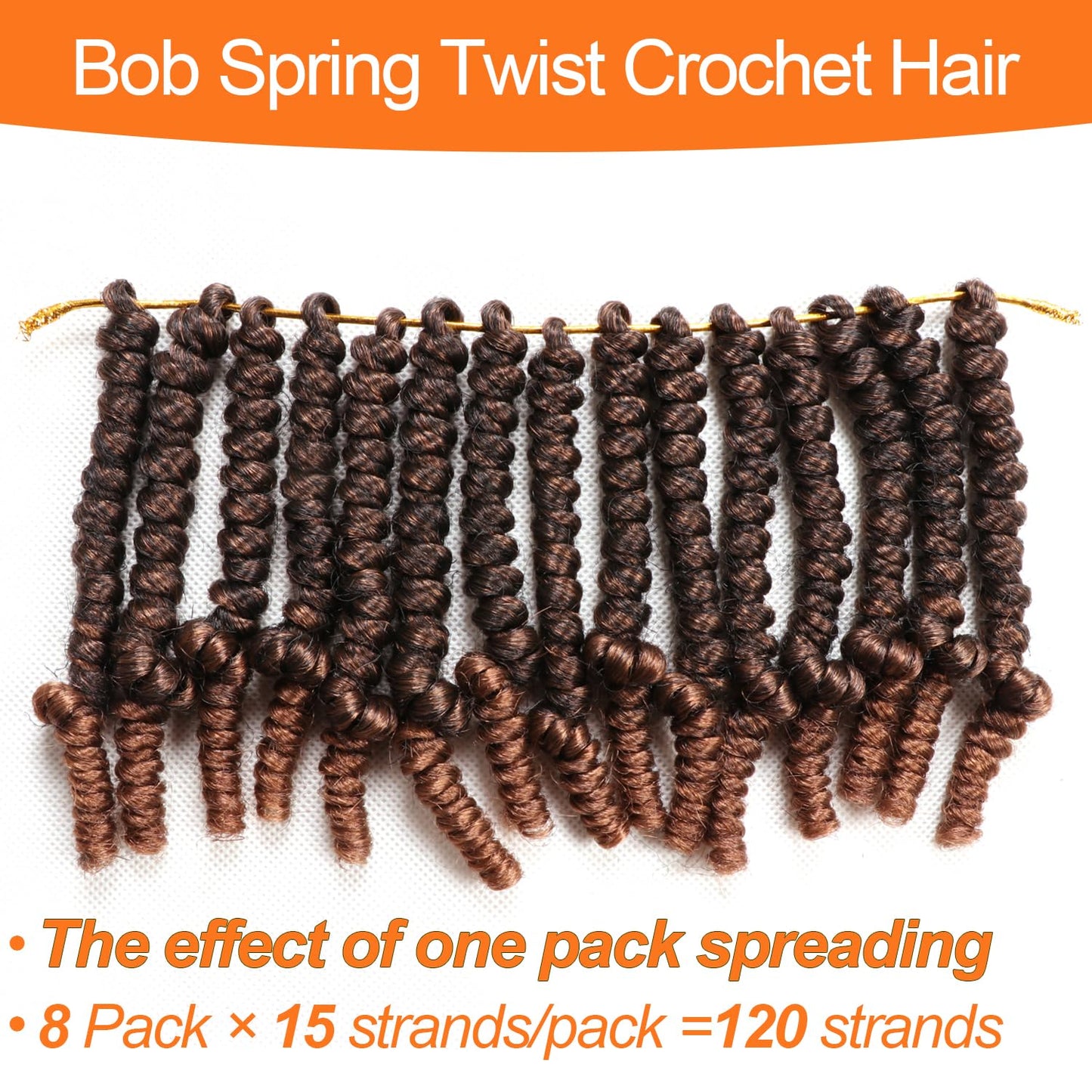 Lifabeauty 8 Packs Short Spring Twist Crochet Hair 4Inch Pretwisted Passion Twist Crochet Hair Curly Pre Looped Crochet Braids Hair Bomb Twist Kids Crochet Hair for Black Women (4 Inch, T30#)