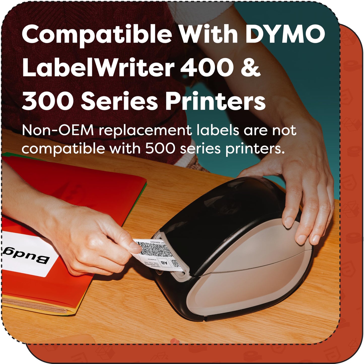 Aegis Adhesives - Replacement for DYMO 30252 (24 Rolls, 8400 Labels) 1 1/8" X 3 1/2" Direct Thermal Address Labels - Compatible with LabelWriter 450, 450 Turbo, 4XL Printers (NOT 550, 5XL)