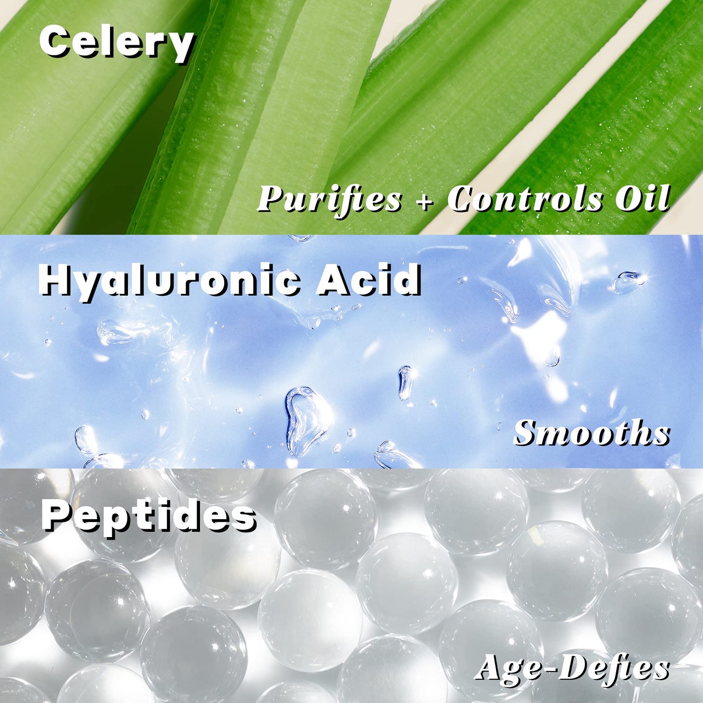 Volition Beauty Celery Green Cream with Peptides + Hyaluronic Acid | Lightweight Oil-Free Facial Moisturizer | Minimizes Pores, Improves Firmness & Visibly Reduces Lines & Wrinkles