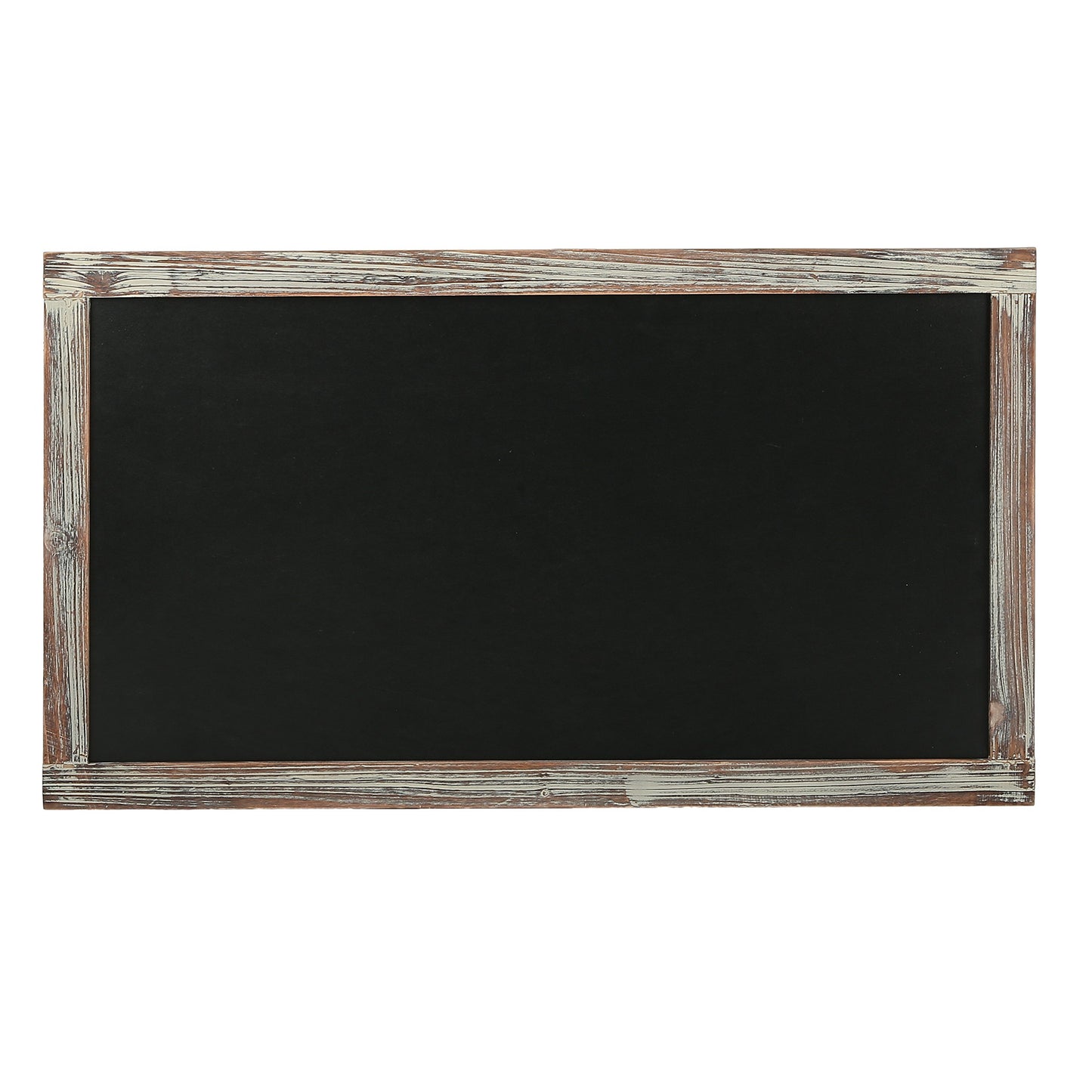 MyGift 35-Inch Wall-Mounted Chalkboard Sign, Vertical/Horizontal Hanging Torched Wood Frame Erasable Message Board