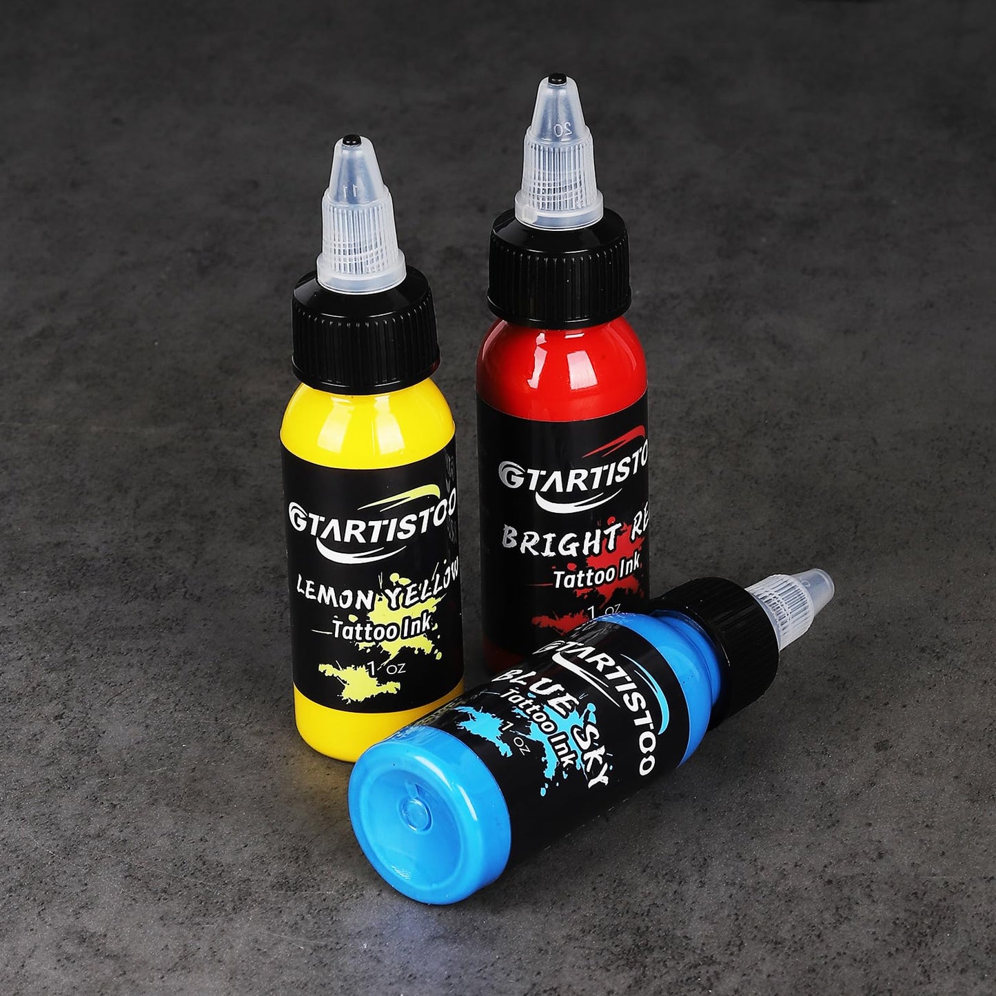 GTARTISTOO Ink Professional 1OZ (14 Colors 30ml) Vegan-Friendly Pigment Ink Supplies Ink...
