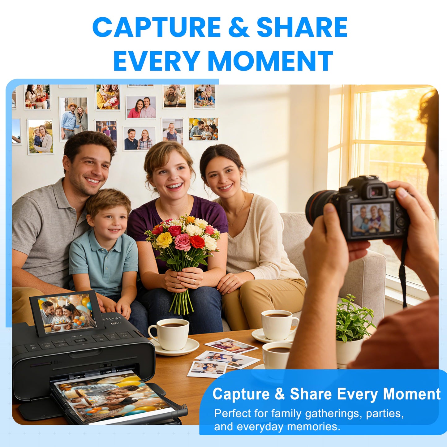 Msudoku Compatible with Canon Selphy KP-108IN KP108IN Ink and Paper Set, 3 Color Ink Cartridges and 108 Sheets 4x6 Photo Paper, Compatible for Canon Selphy CP1500 CP1300 CP1200 Compact Photo Printers