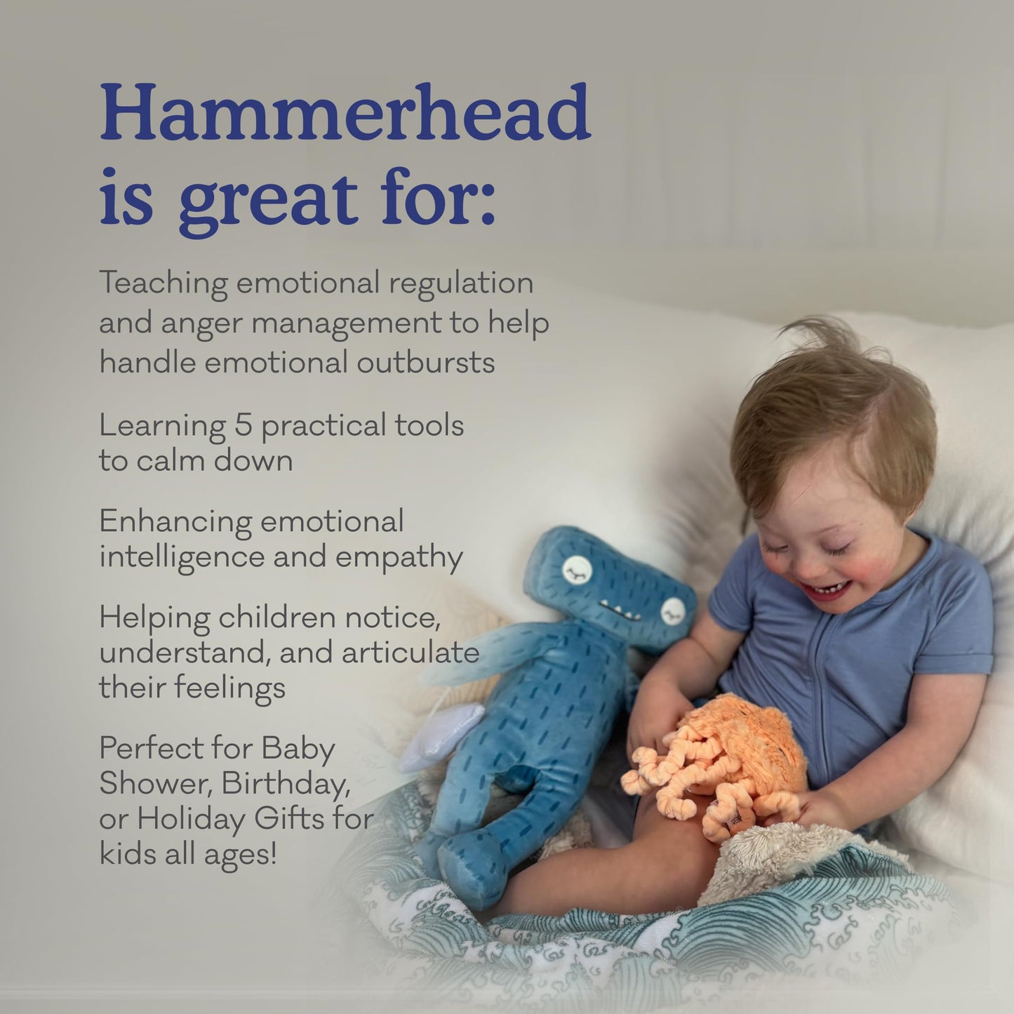 Slumberkins Flip Out Hammerhead: Emotional Regulation Set