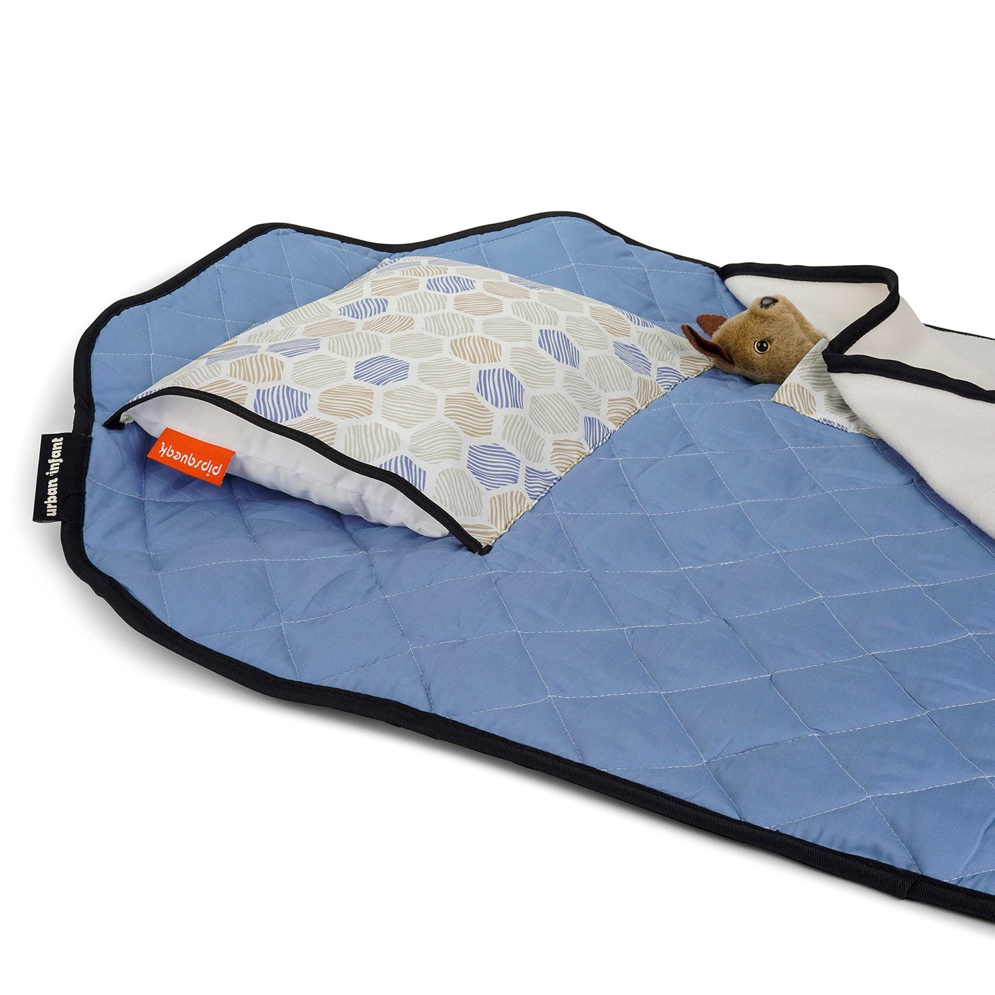 Tot Cot Kids Nap Mat - Toddler Preschool Daycare Bedding Cover with Blanket and Pillow - Honeycomb