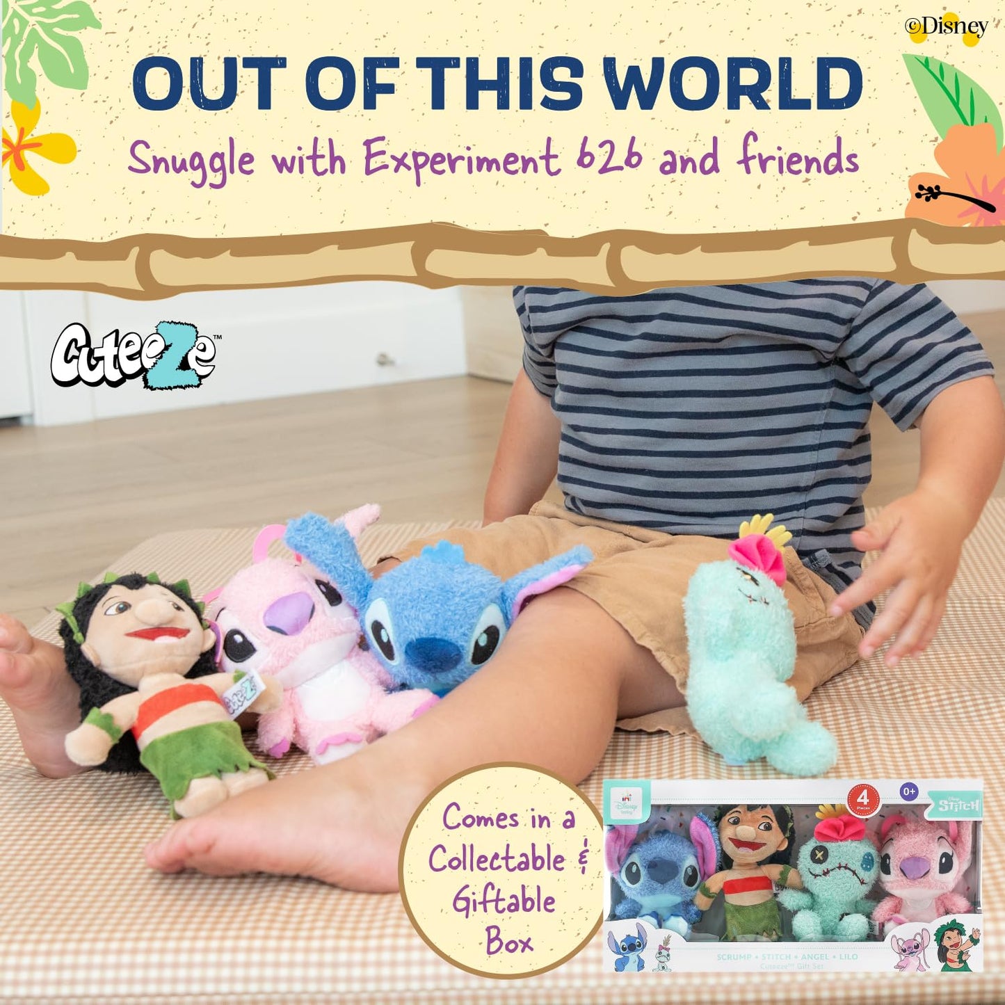 KIDS PREFERRED Lilo and Stitch 4 pc Cuteeze Set