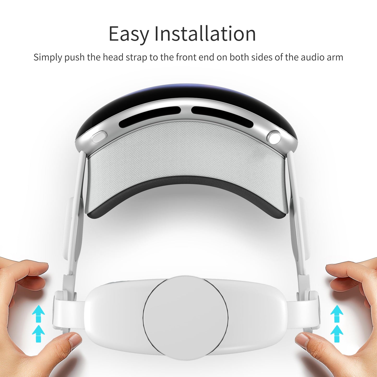 iofeiwak Head Strap Compatible with Apple Vision Pro - Adjustable Confort Head Strap with Soft Sponge Pads