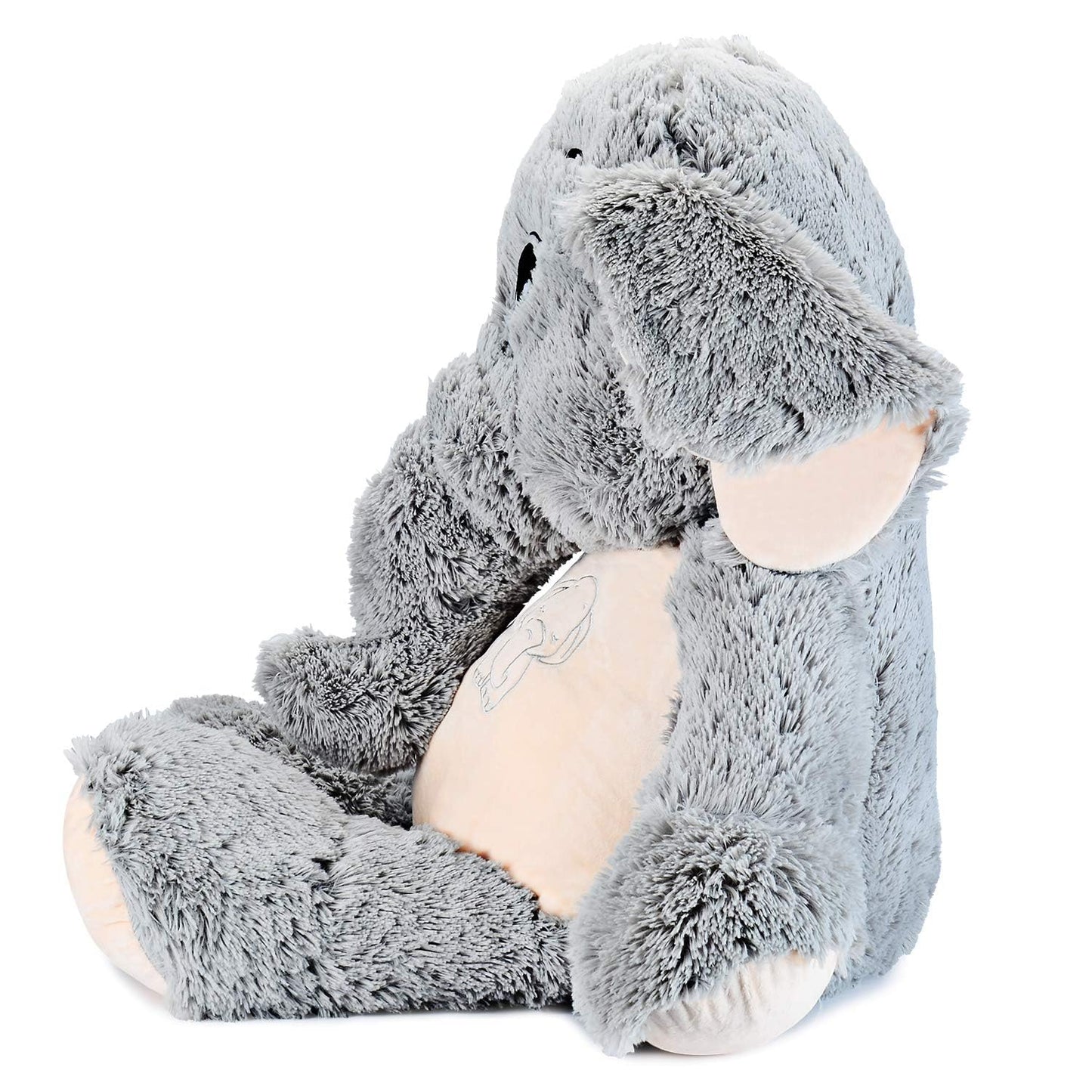IKASA Giant Elephant Stuffed Animal Plush Toys Gifts Gray (Gray, 39 inches)