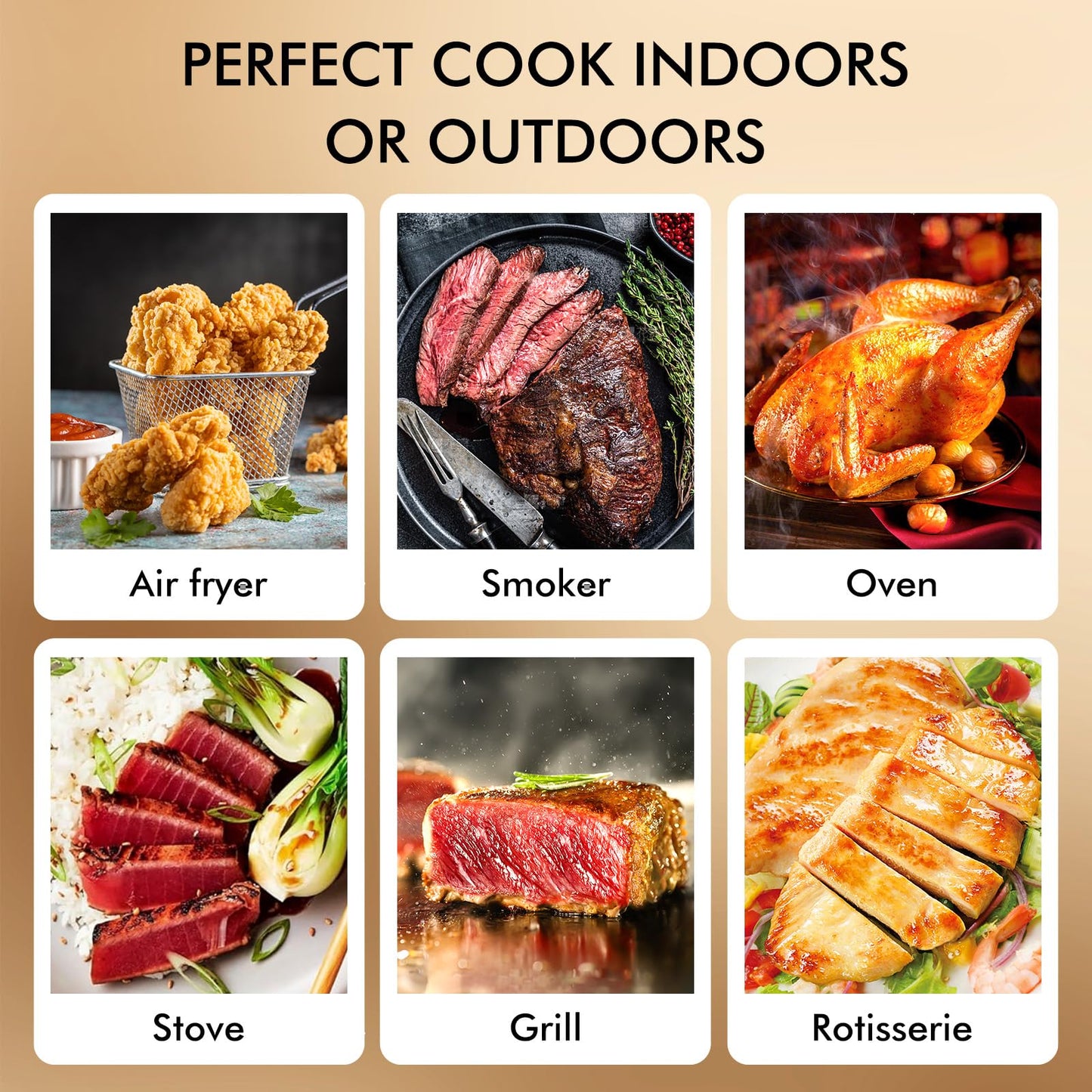 Wireless Meat Thermometer: 500FT Bluetooth Smart Meat Thermometer for Cooking and Grilling, CaloriMastery Digital Food Thermometer with Ultra-Thin Probe for Oven Safe, Kitchen, Smoker, BBQ