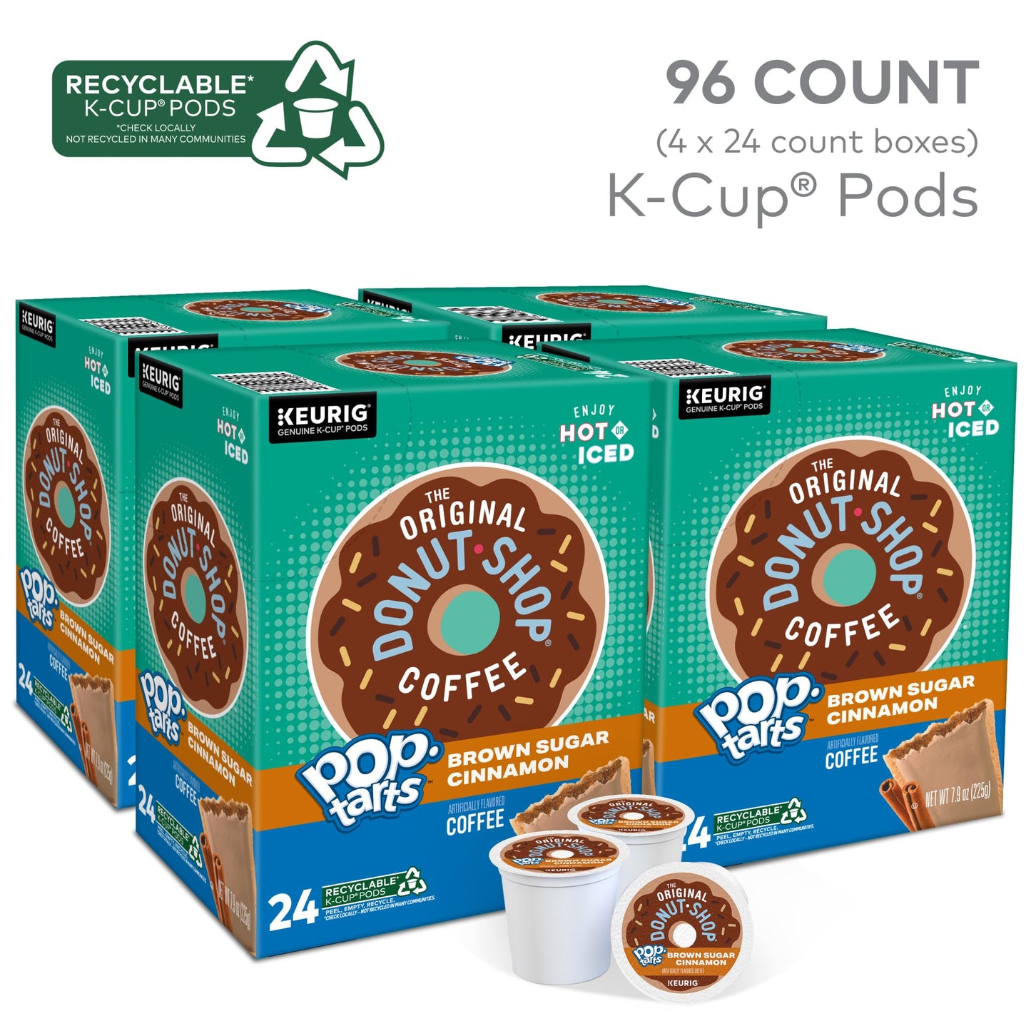 The Original Donut Shop Brown Sugar Cinnamon Pop Tart, 96ct