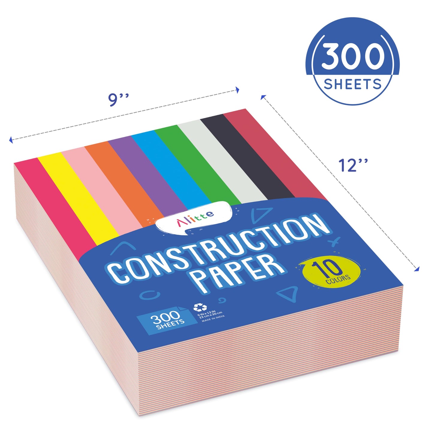 Alitte Construction Paper 600 Sheets