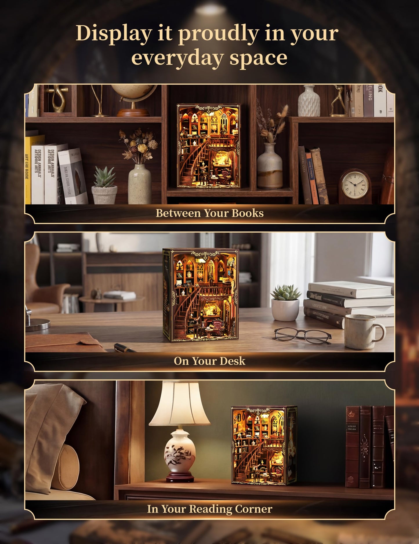 BESSERITE Book Nook Kit