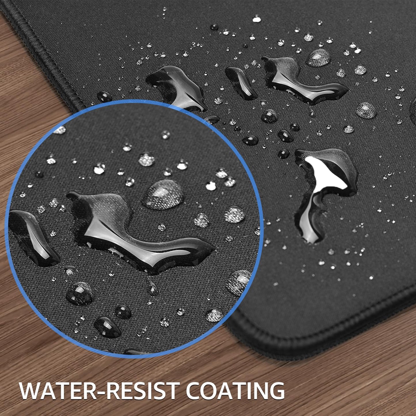 KTRIO Oversized Gaming Mouse Pad Desk Mat for Gamer, 47.3" x 23.6", Black
