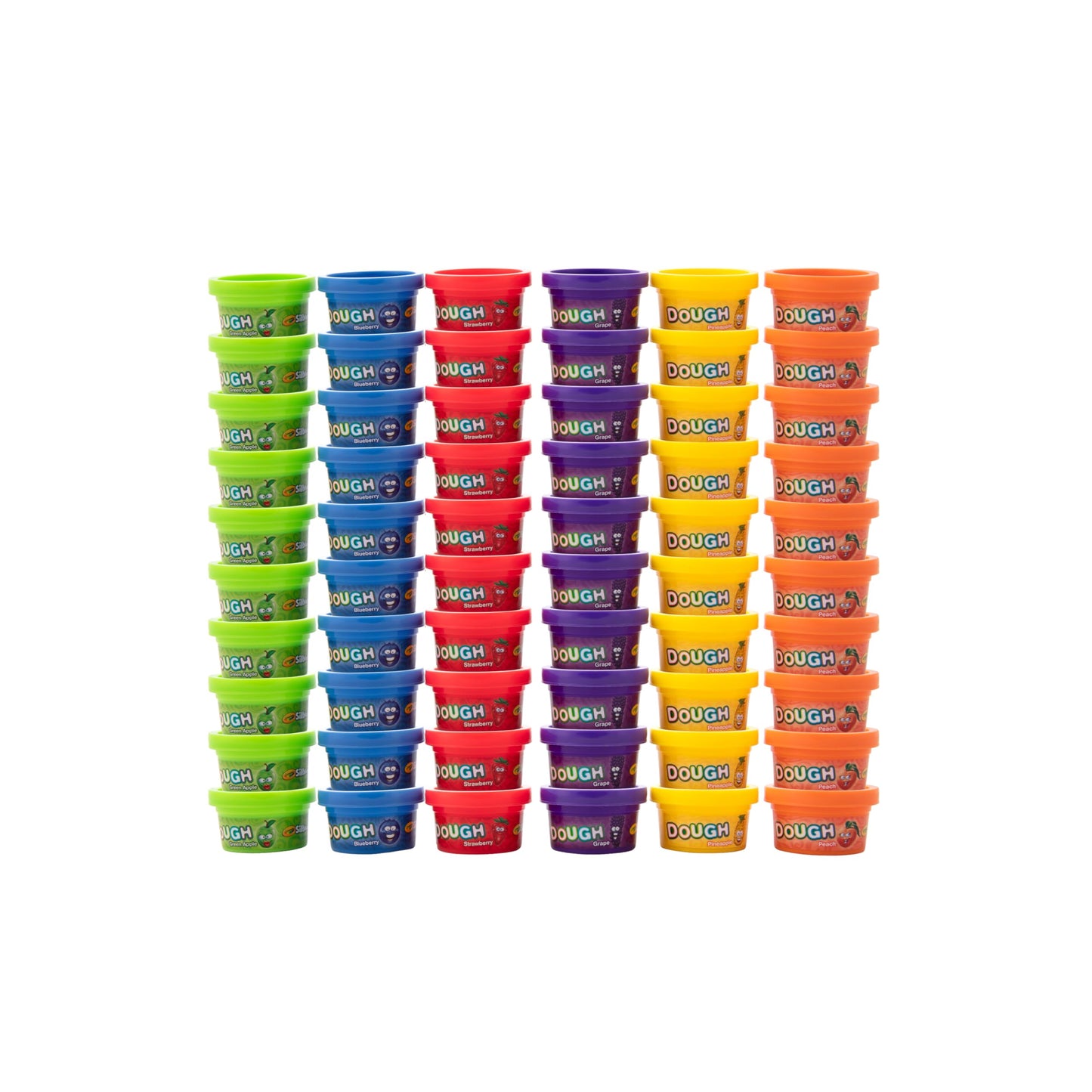 Crayola - Dough - Silly Scents 60 Pack | 60x1oz Scented Play Dough Party Pack | 60 Modeling Compound Tubs in 6 Bright Colors & Scents | Kids Party Favors | Classroom Prizes | Summer Activities