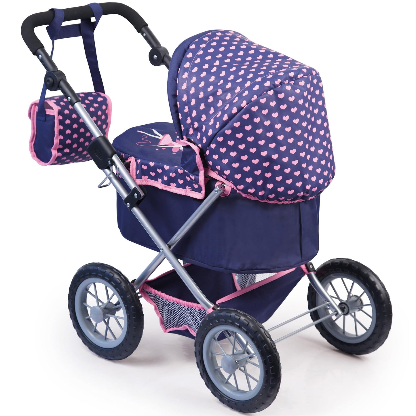 Bayer Design Baby Doll Trendy Pram Blue, Pink