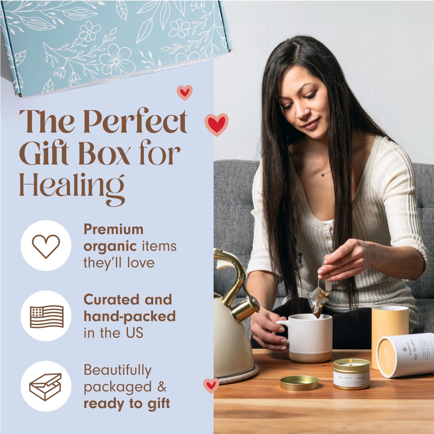 Unboxme Lavender Spa Gift Set - Relaxation Gifts for Women with Candle & Bath Bombs - Perfect Self-Care Gift for Women, Birthdays, Christmas, or Get Well Soon