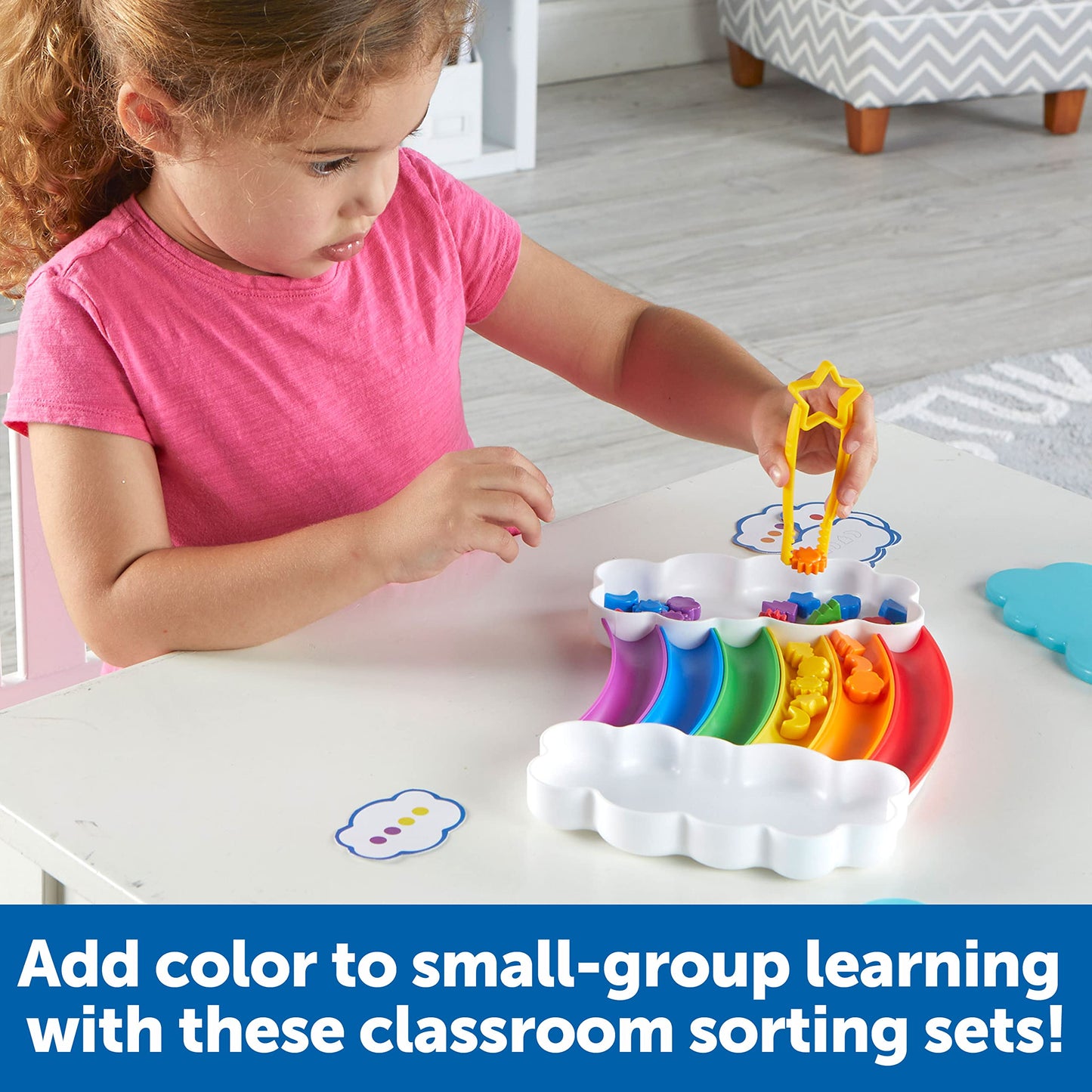 Learning Resources Rainbow Sorting Set Classroom Edition, Toddler Learning Toys, Baby Toddler Toys, Learning & Education Toys, 144 Pieces Ages 3+