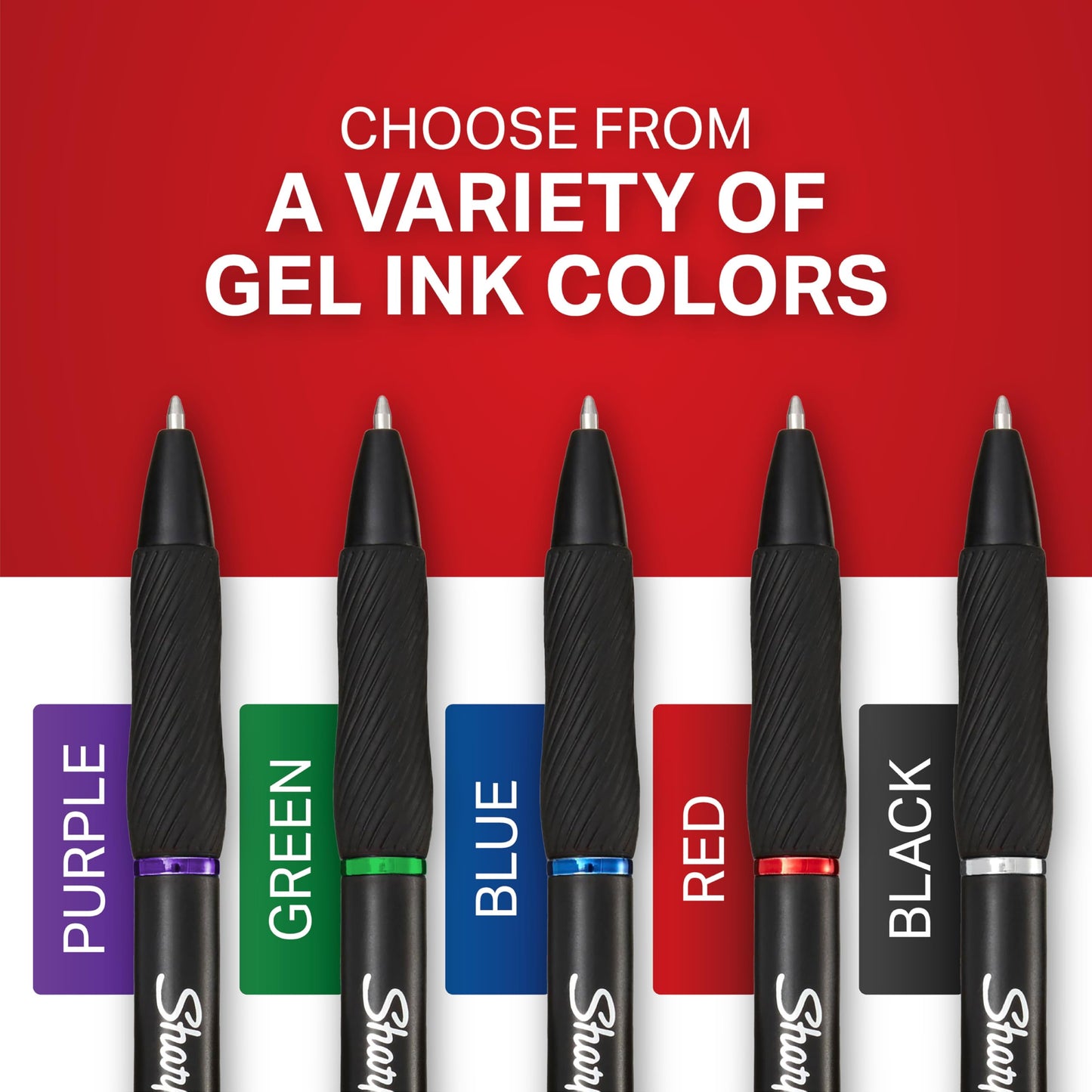 Sharpie S-Gel Pens, Medium Point (0.7mm), Black Gel Ink, 36 Count - Writing, Note-Taking, Office Supplies, No Smear, No Bleed