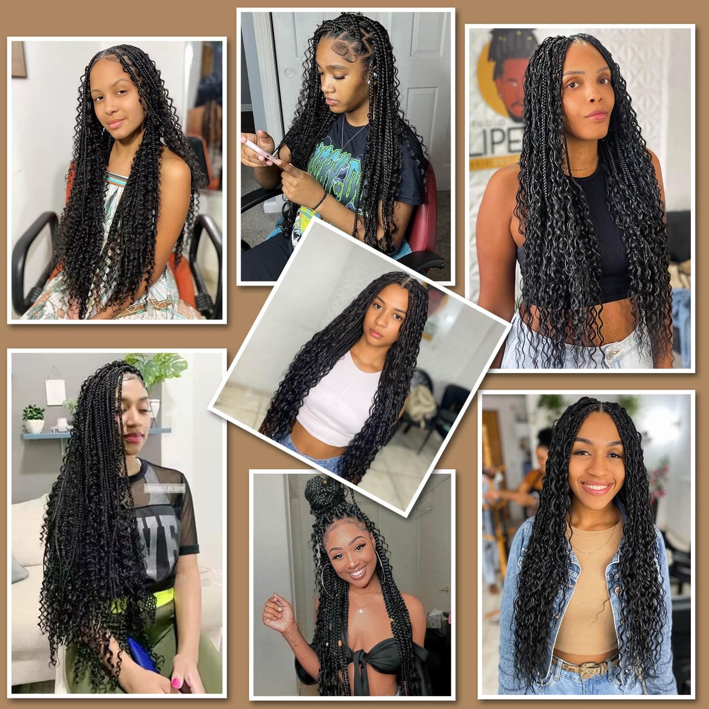 Urbeauty Human Braiding Hair Deep Wave Bulk Human Hair for Braiding, Curly Human Hair for Boho Knotless Braids, Boho Box Braids/Locs/Twist Goddess Gypsy 100% Unprocessed Virgin Human Hair 18 Inch
