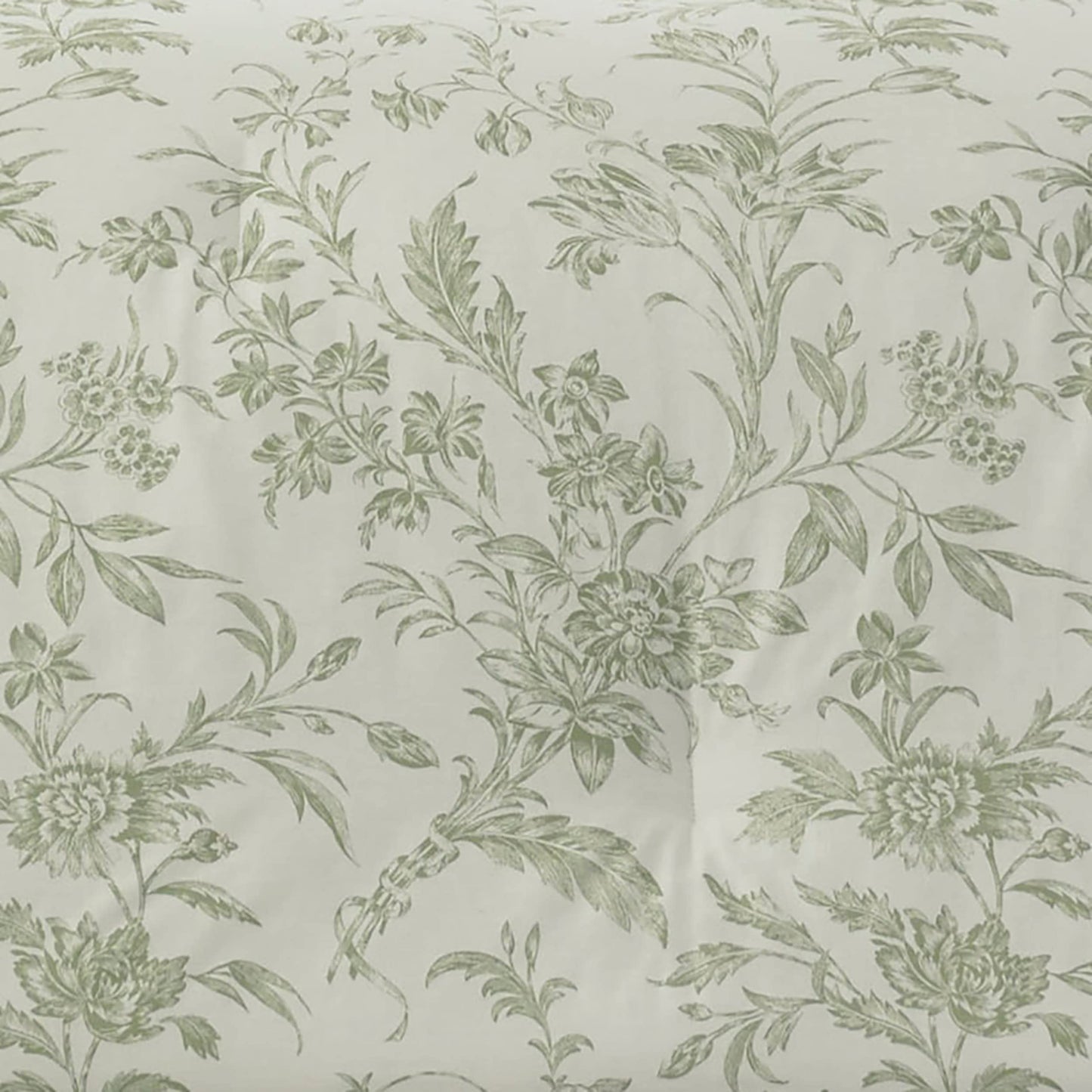 Laura Ashley Home - Queen Duvet Cover Set, Reversible Cotton Bedding with Matching Shams, Lightweight Home Decor for All Seasons (Natalie Sage, Queen) Green
