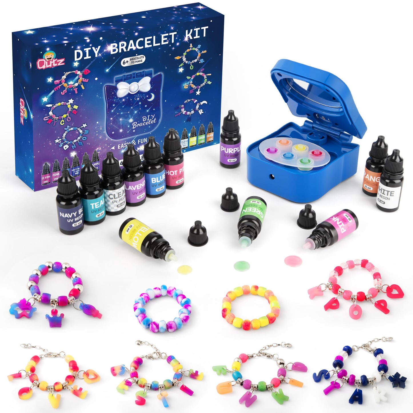 QuTZ Bracelet Making Kit (Pro 12 Glue Set)