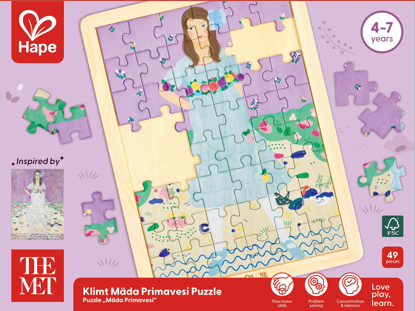 Hape Klimt Mäda Primavesi Puzzle (Met)