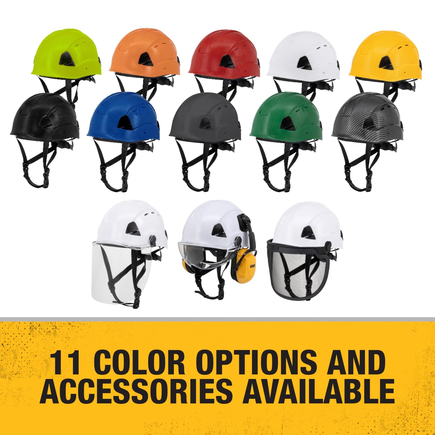 DEWALT DPG22V White Type II Class C 4-Point Ratcheting Vented Safety Helmet