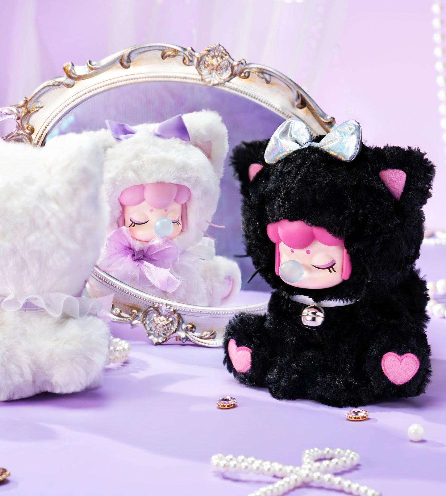 Rolife Nanci Blind Box Plush Cat Afternoon Tea Series, 1PC Random Cute Design Plush Toy, Creative Collectible Toys for Birthday/Christmas Holiday