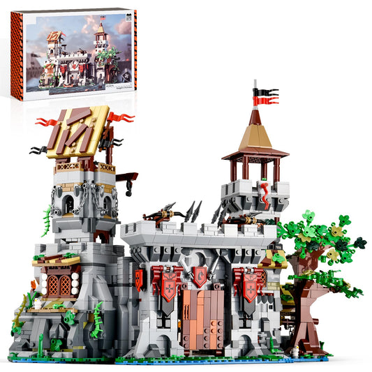BNG Architecture Castle Building Set for Adult, 2 in 1 Fortress Architecture Building Block, House Collection STEM Toy, Home Office Decor and Creative Gift for Teen 14+(2568PCS)