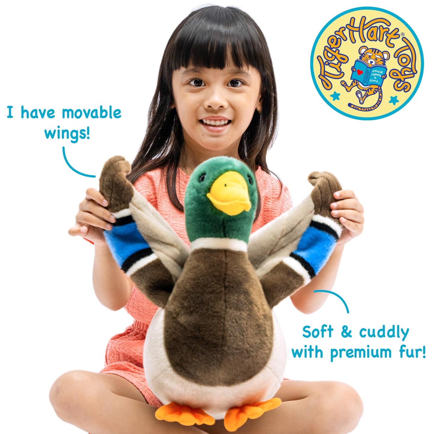 TigerHart Dakota The Duck - 15 Inch Stuffed Animal