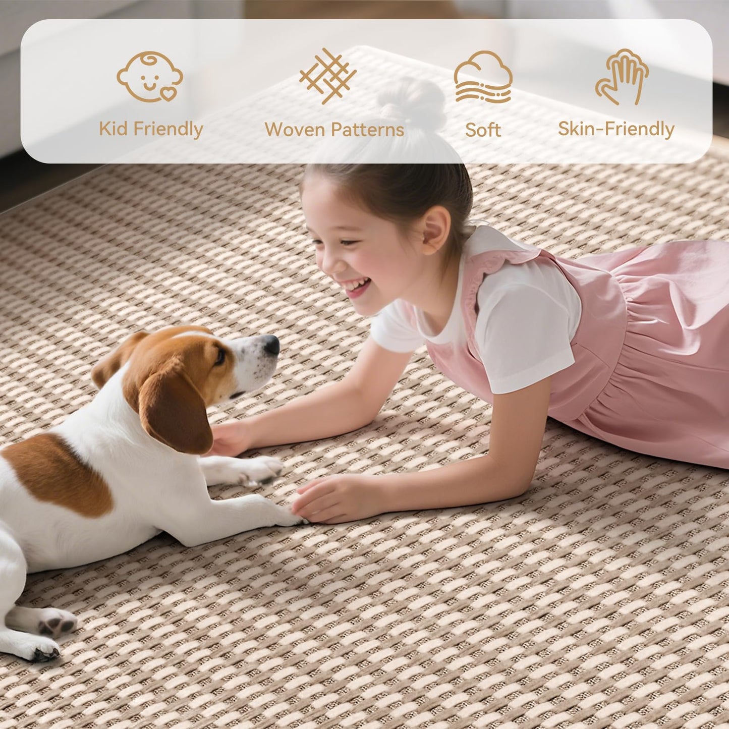YDKGL 2x6 ft Boho Kitchen Runner Rugs Mat Non Slip Woven Runners for Hallways Washable, Soft Long Entryway Laundry Hall Floor Runner Carpet for Indoor Backdoor Bedroom Kitchen Living Room, Brown