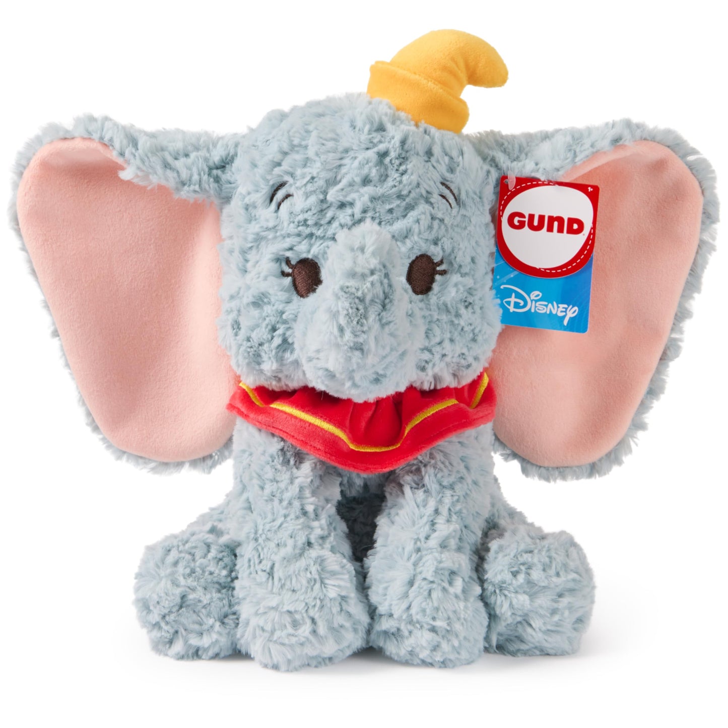 GUND Disney Official Dumbo Plush, Disney Cozys Collection, Dumbo Toys, Elephant Stuffed Animal for Ages 1 and Up, Gray, 10”