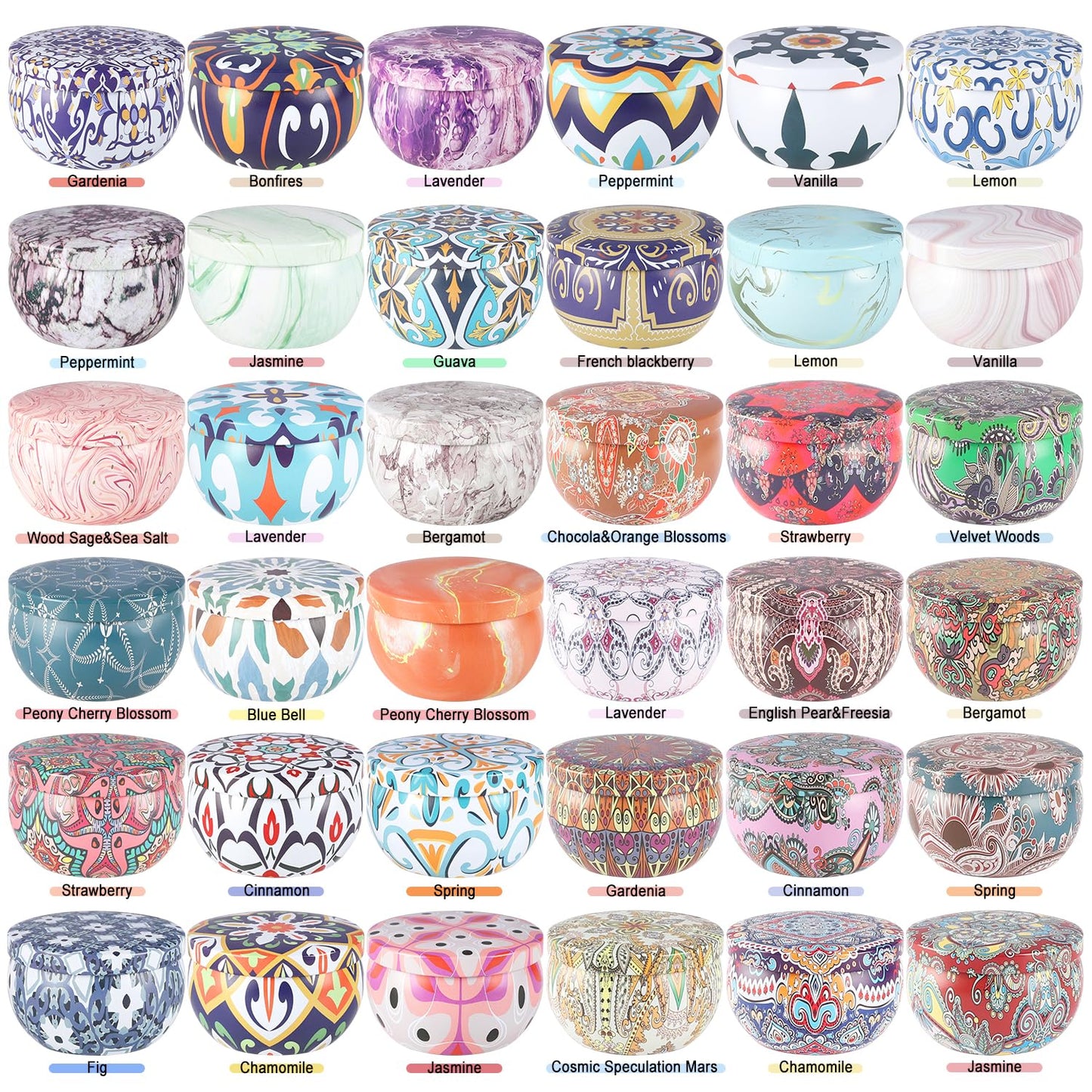 YOROXRG Scented Candles Gifts Set - 36 Pack Soy Wax Travel Tin Jar Candles for Home, Mom, Christmas, Home Decoration, Birthday, Thanksgiving, Mother's Day