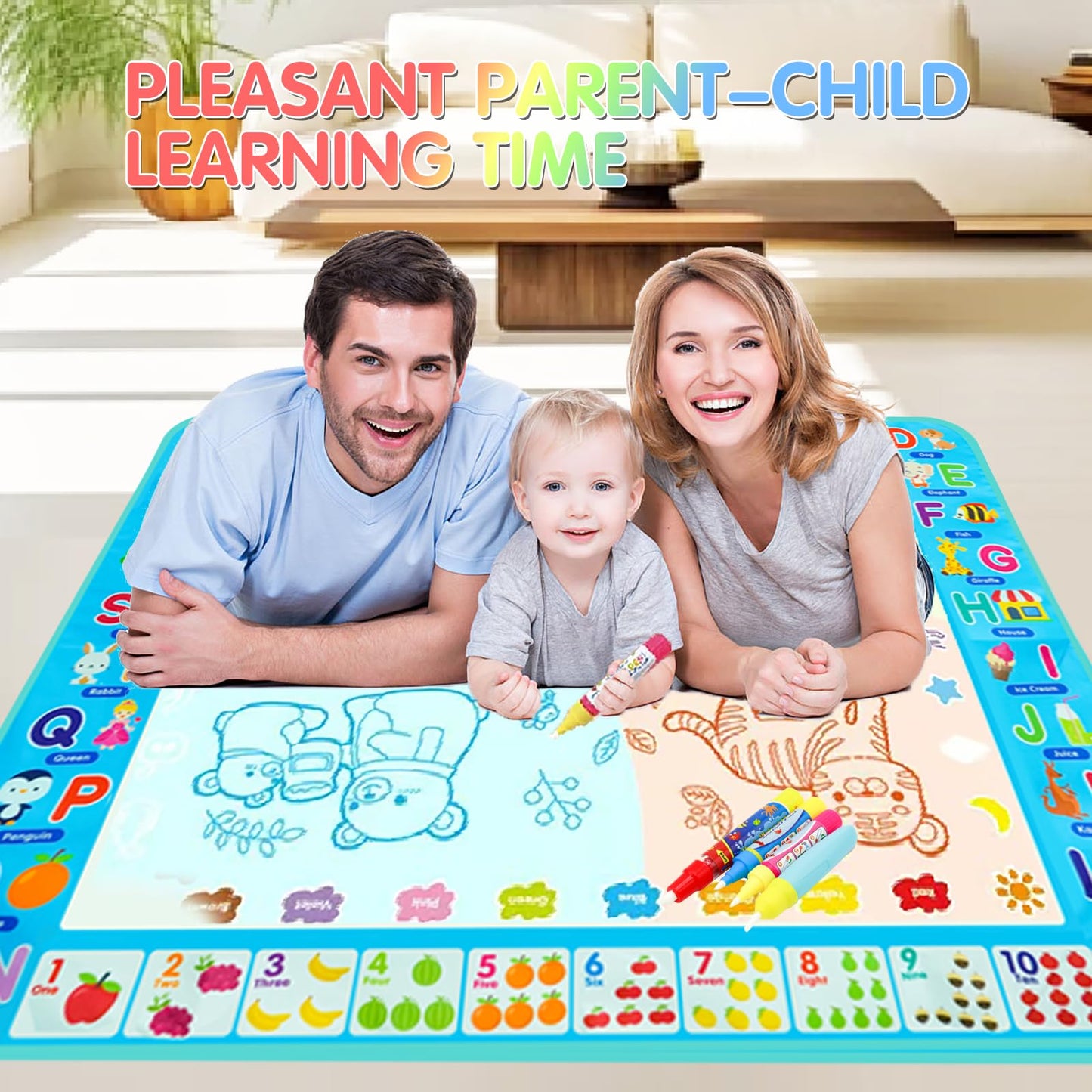 Reusable Water Doodle Mat for Writing and Writing