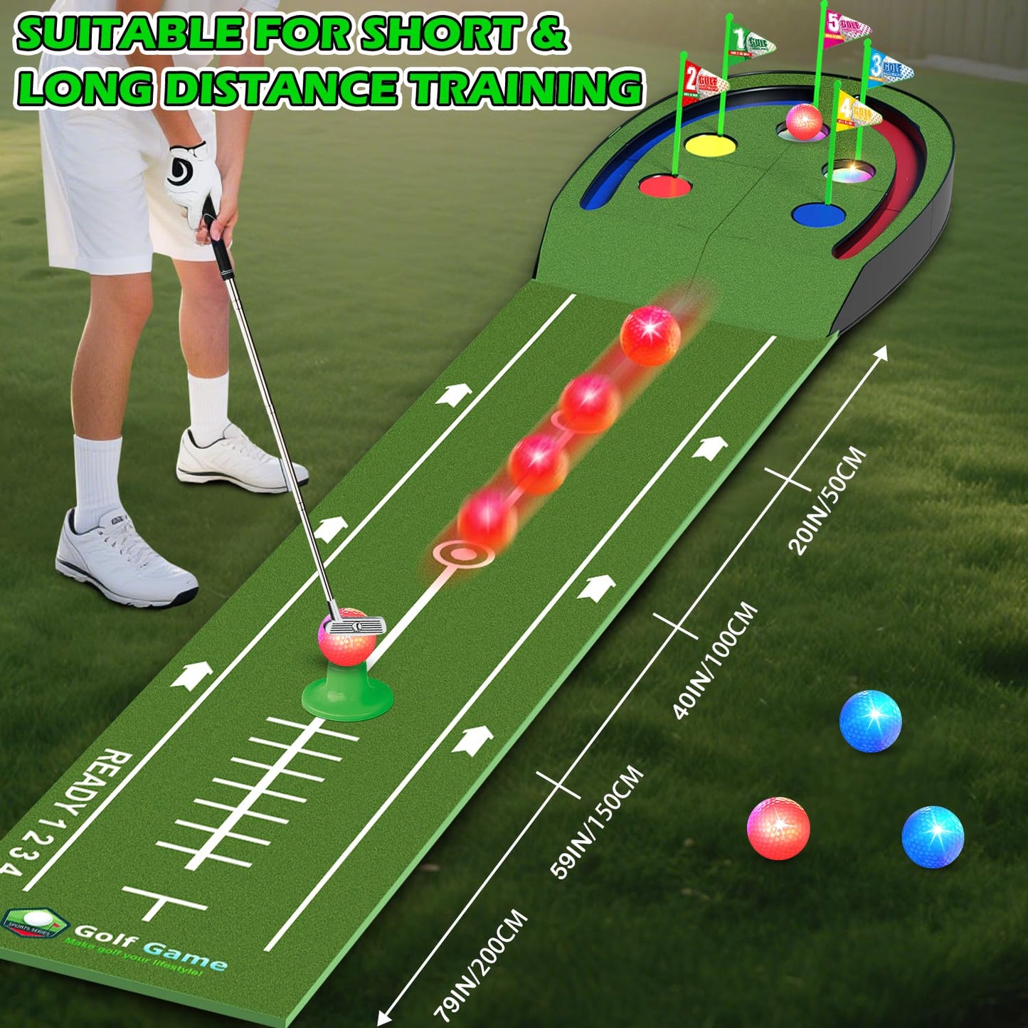 VATOS Golf Putting Mats Practice Indoor