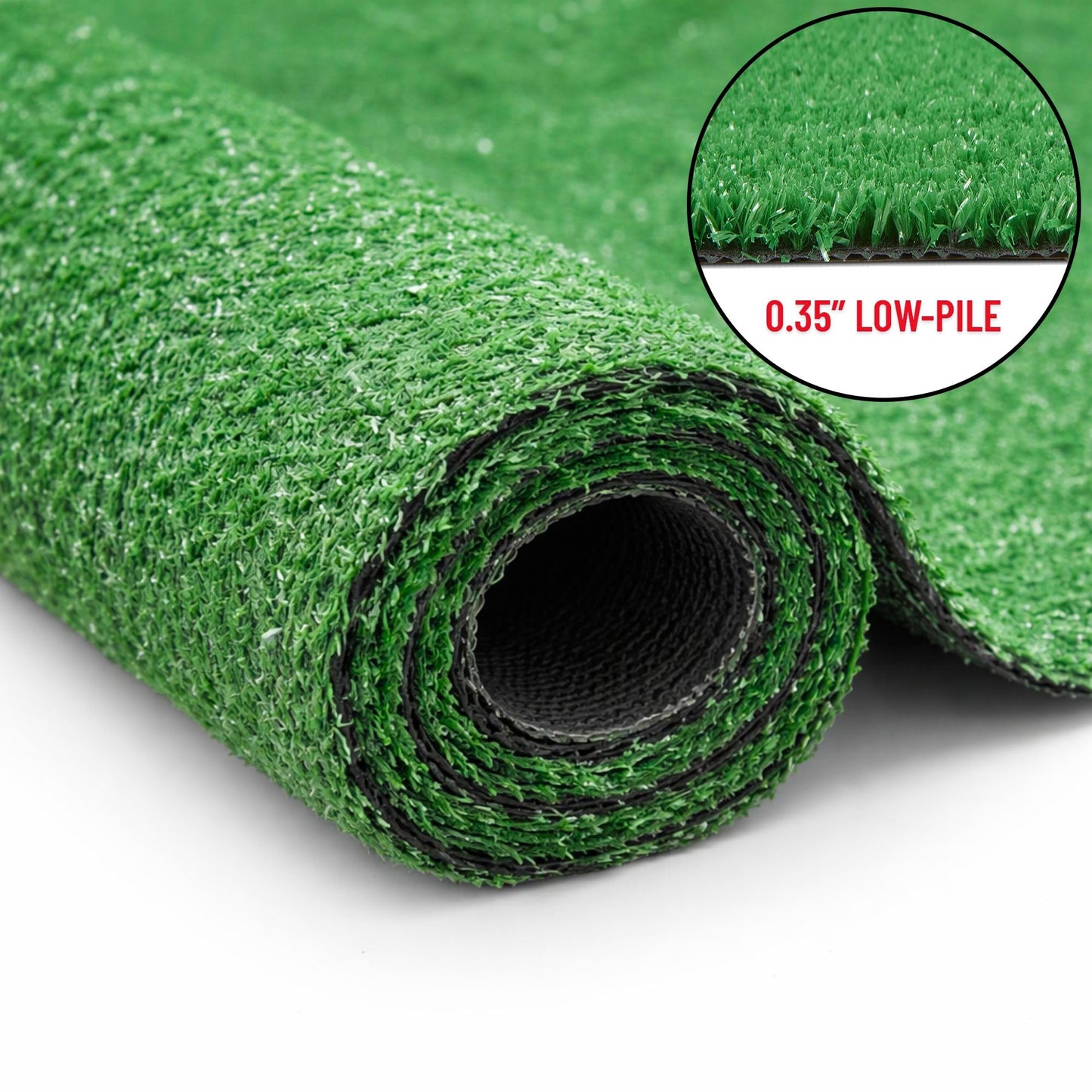 Sweet Home Stores Artificial Faux Grass Runner Rug 3x20 Indoor/Outdoor with Drainage Holes, Customizable Runner Rug for Backyard, Patio, Garage Rug, 2'7" x 20'