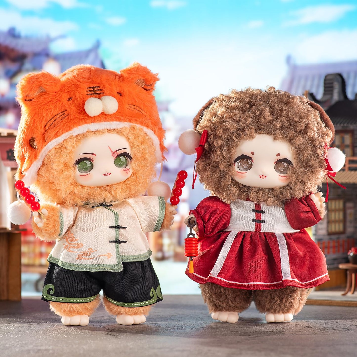 CALEMBOU Plush Doll Blind Box, Nagi Mountain and River Romance Series Mystery Blind Figure, Kawaii 1 of 6 Possible Collectibe Plush Toys Birthday Gifts (Mountain and River Romance Series)