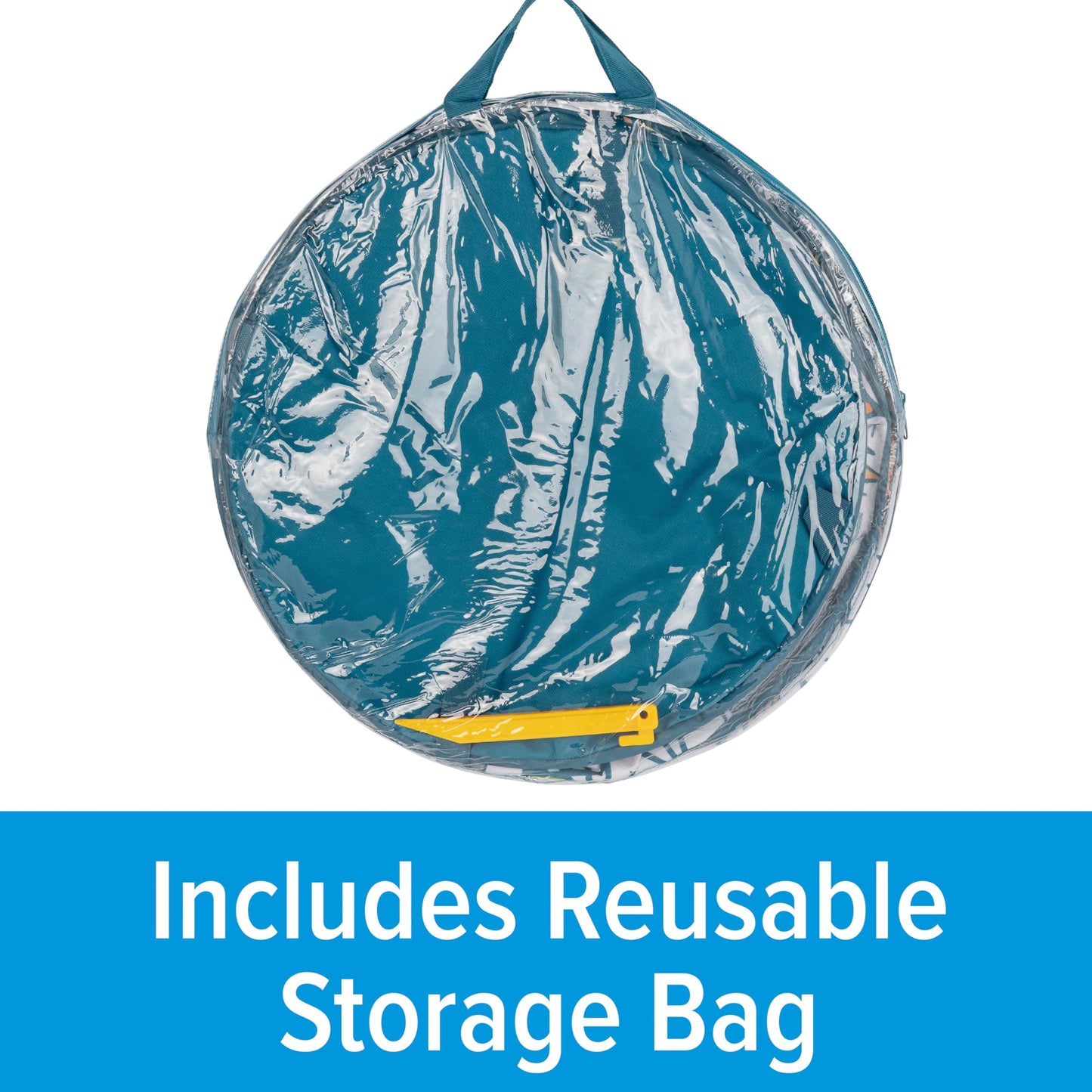 Camco Pop-Up Utility Container - Use as Collapsible Trash Can When Camping - Holds 30-Gallon Kitchen-Size Trash Bags - Stands 2-Ft Tall & Collapses for RV Storage and Organization (42997)