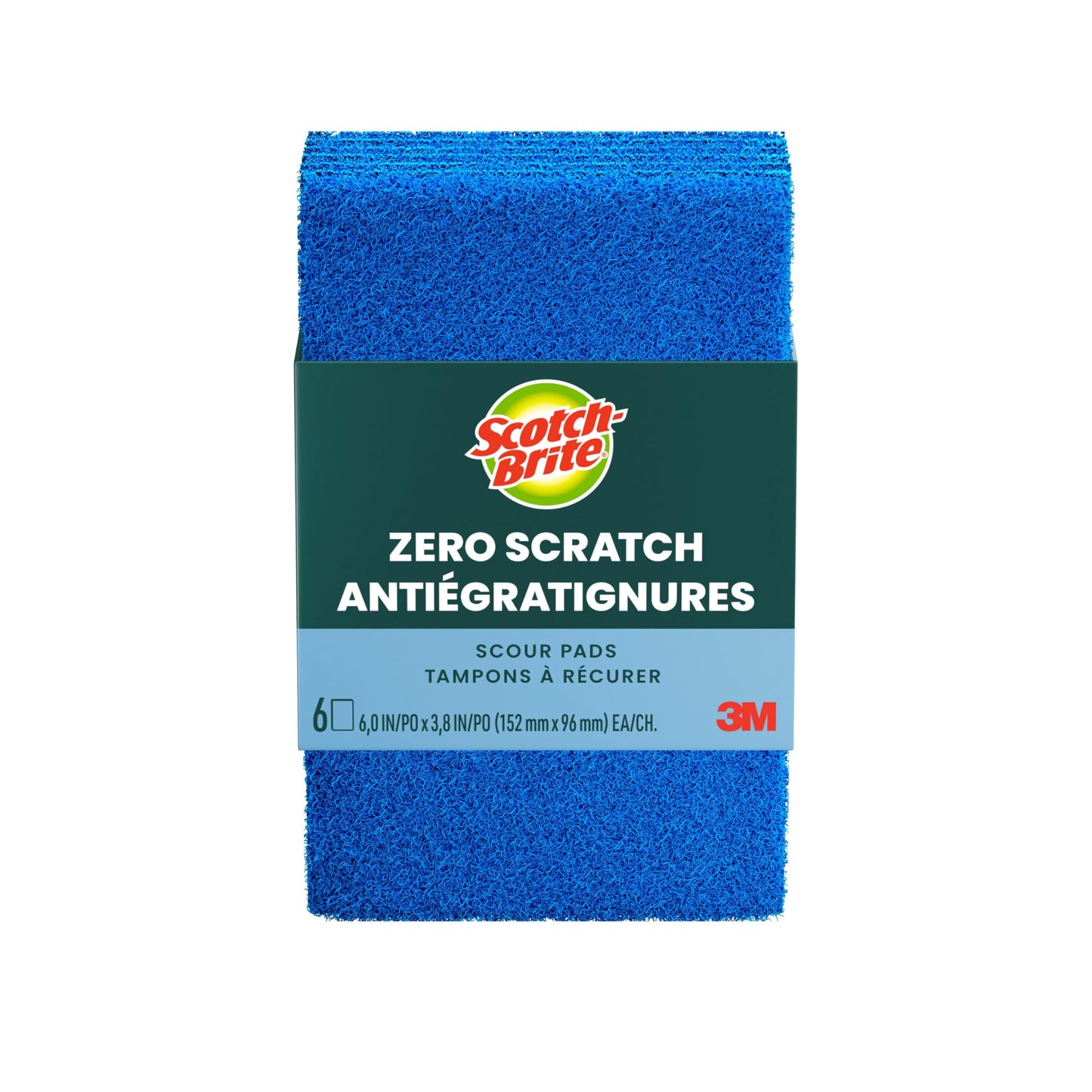 Scotch-Brite Non-Scratch Scour Pads, Scouring Pads for Kitchen and Dish Cleaning, 30 Pads