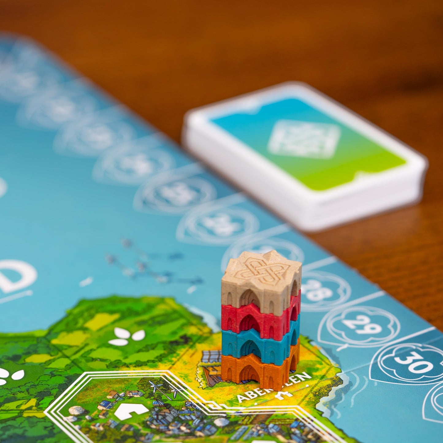 Mighty Boards: Rebirth - Tile Laying Board Game, Double-Sided Board Scotland-Ireland, Eurogame Set in A Lush & Hopeful Future, Age 10+, 2 to 4 Players