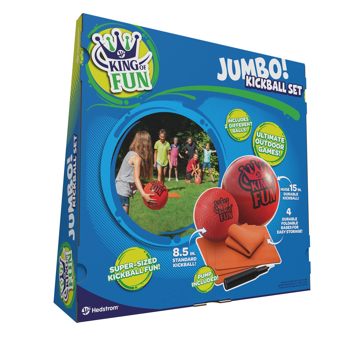 Hedstrom King of Fun Jumbo Oversized Kickball Set, Red