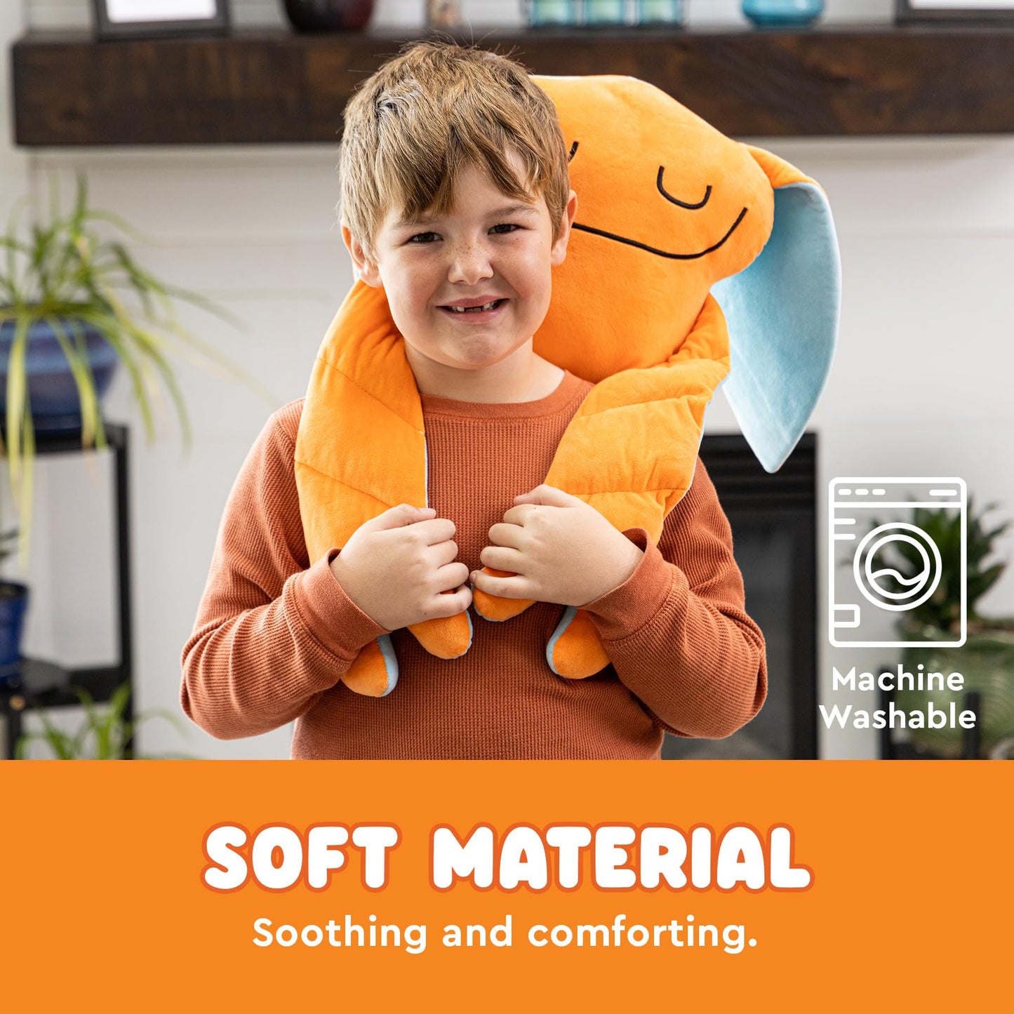 Bumpas Sprinx Weighted Plush Toy Machine Washable Calming Hug Age 3+