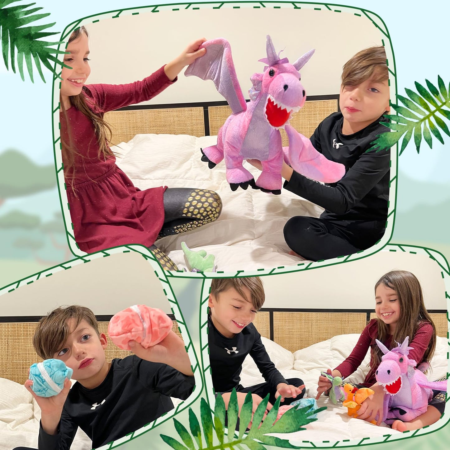 MaoGoLan Pink Dragon Stuffed Animal